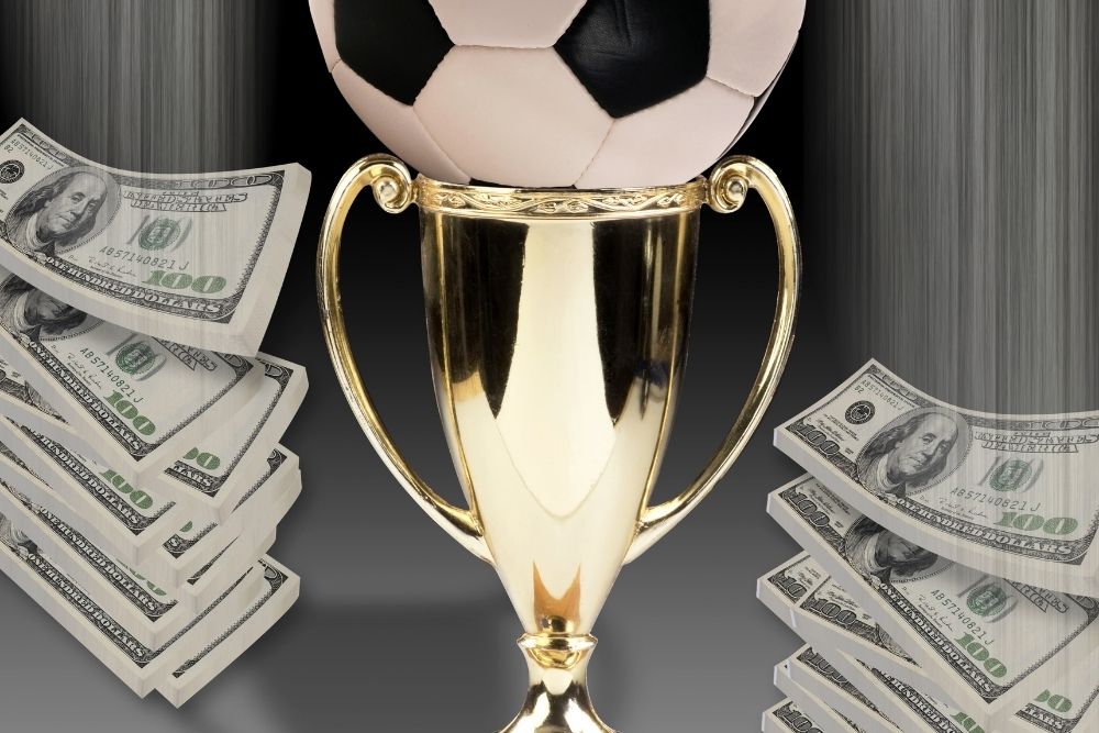 A soccer ball, a champion trophy and some money. These are the goal of many players