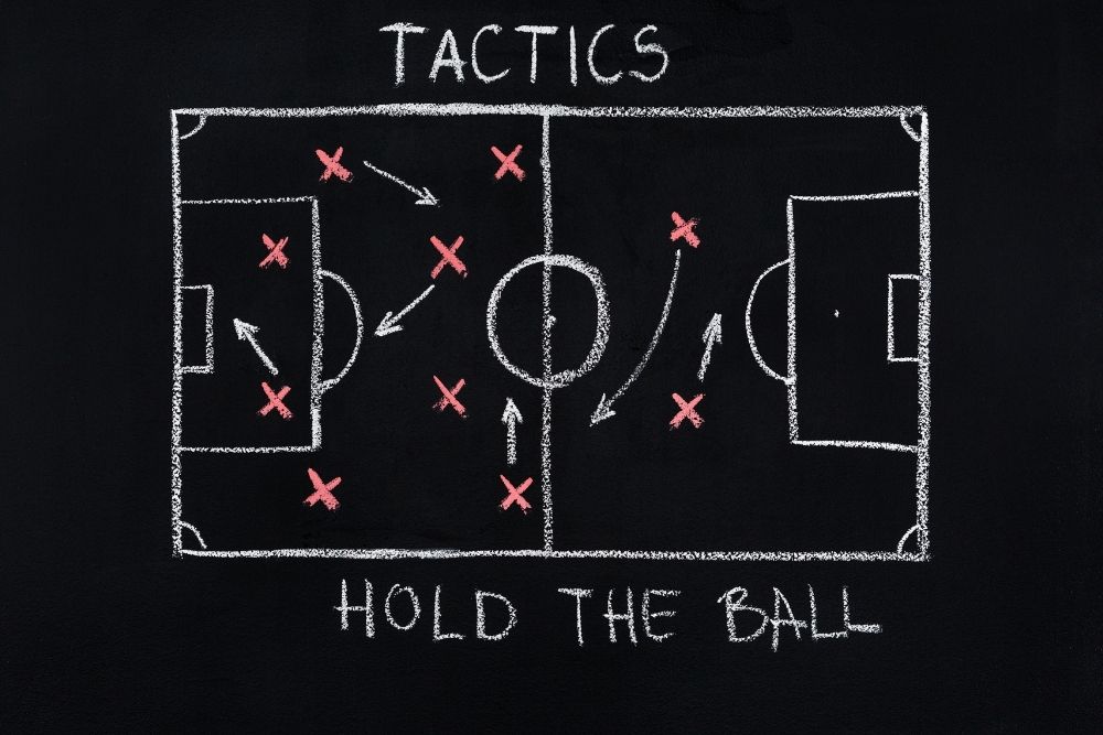 A common soccer tactic that can be used for players being Out of Shape