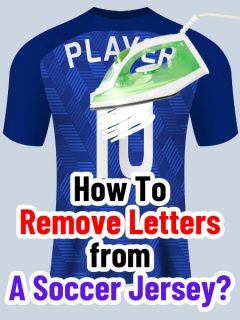 An Iron is Removing Letters From A Soccer Jersey