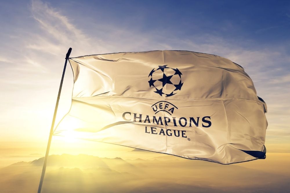 the flag of UEFA Champions League