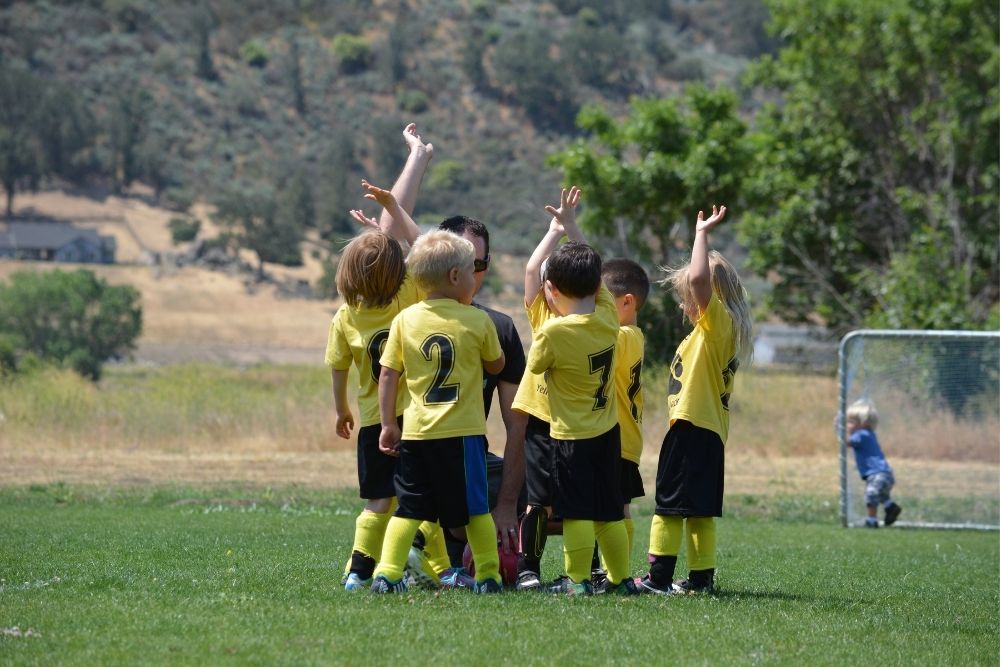 Kid soccer team