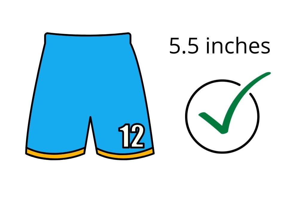 5.5 inch soccer shorts