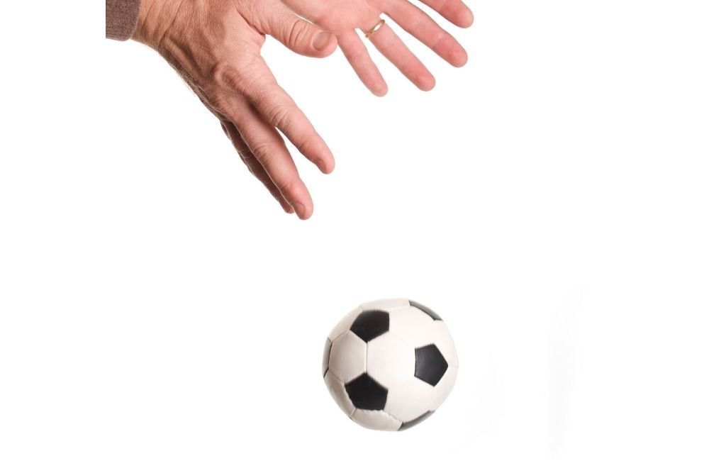 Drop the soccer ball
