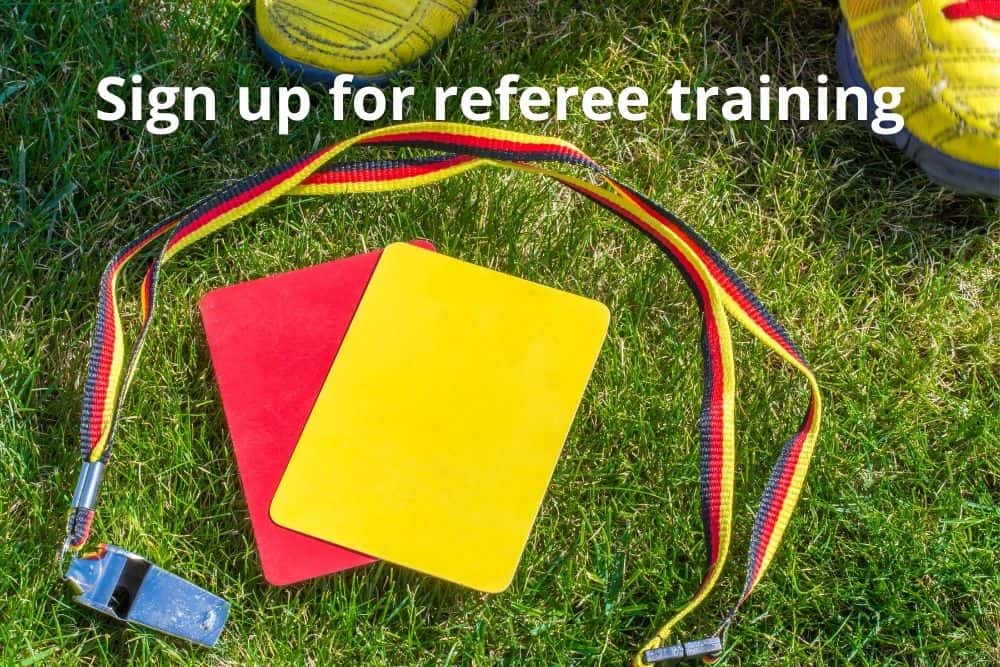 Sign up for referee training