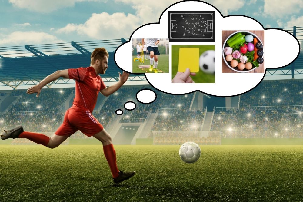 soccer player learns about nutrients, tactics, rules, soccer training