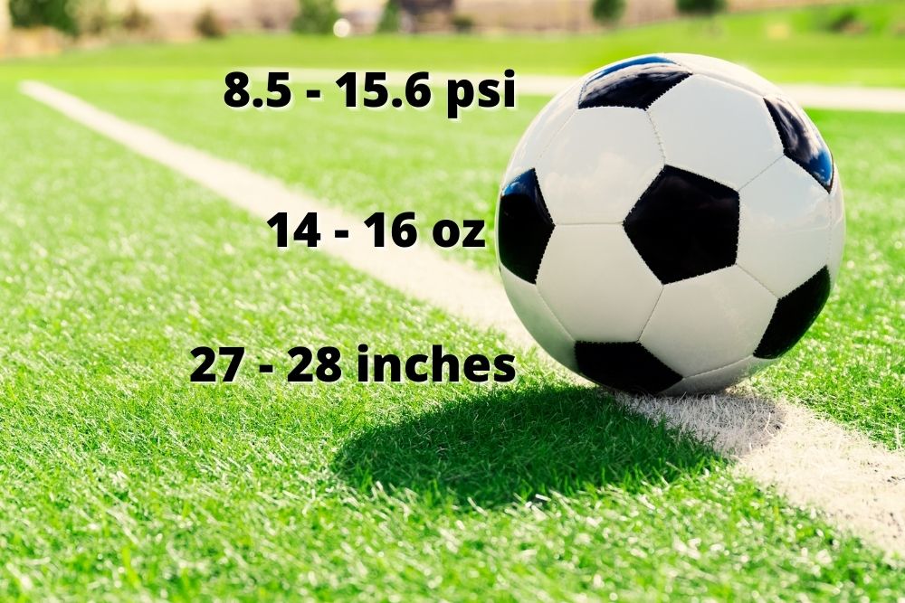 three parameters of soccer ball in association football