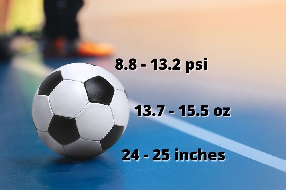 three parameters of soccer ball in indoor soccer