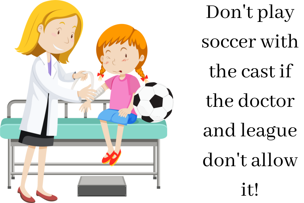 Injury soccer player and the doctor