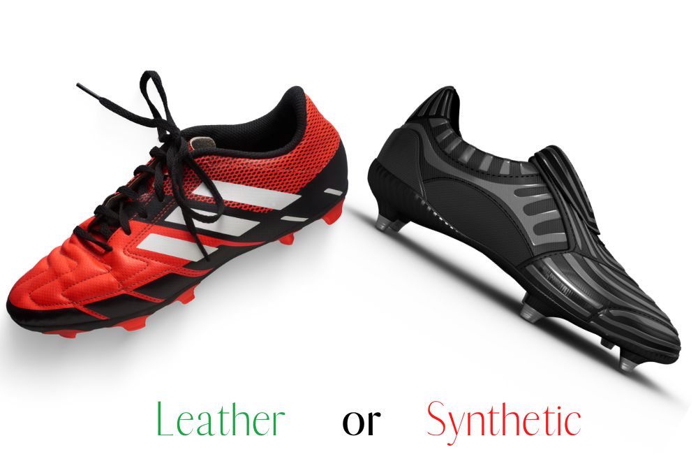 Leather and synthetic cleats