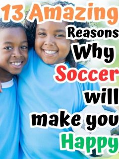 kids soccer players are smiling and the title