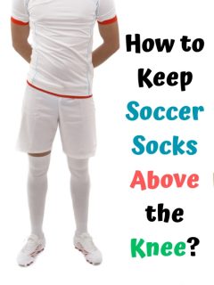 Man wears Soccer Socks Above the Knee